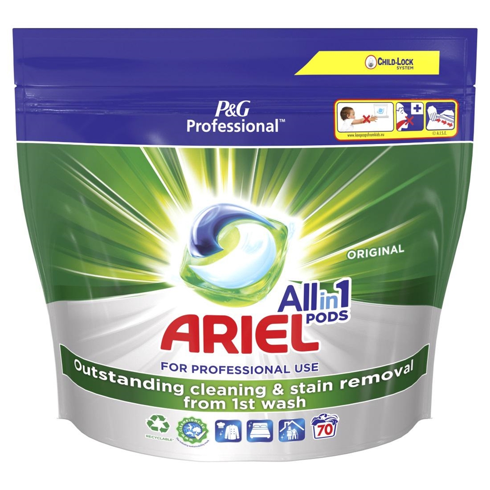 Levně Kapsle na praní Ariel ALLin1 Pods univerzální 70 kusů