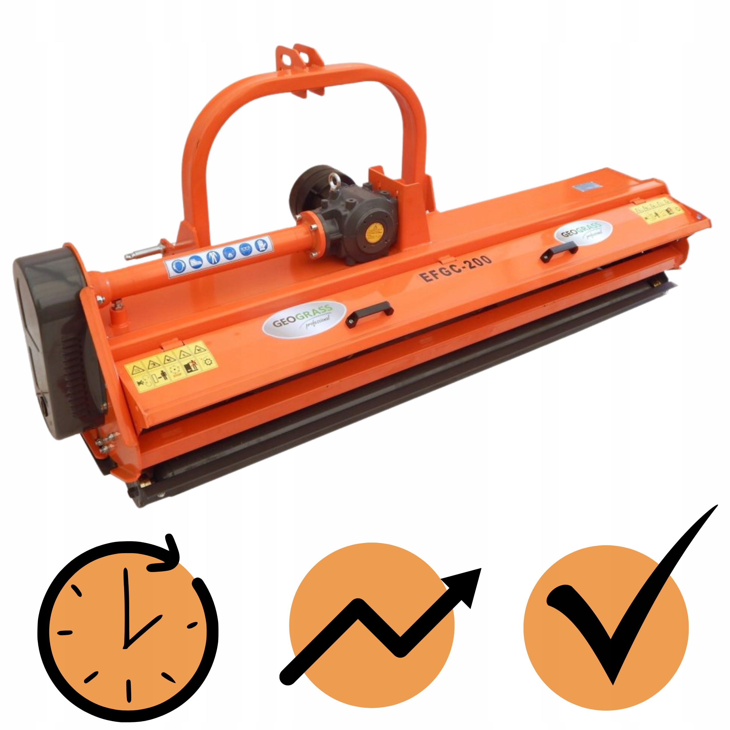 KOSIARKA BIJAKOWA CIĄGNIKOWA MULCZER KLASY CIĘZKIEJ EFGCM 220 CM GEOGRASS Marka inny