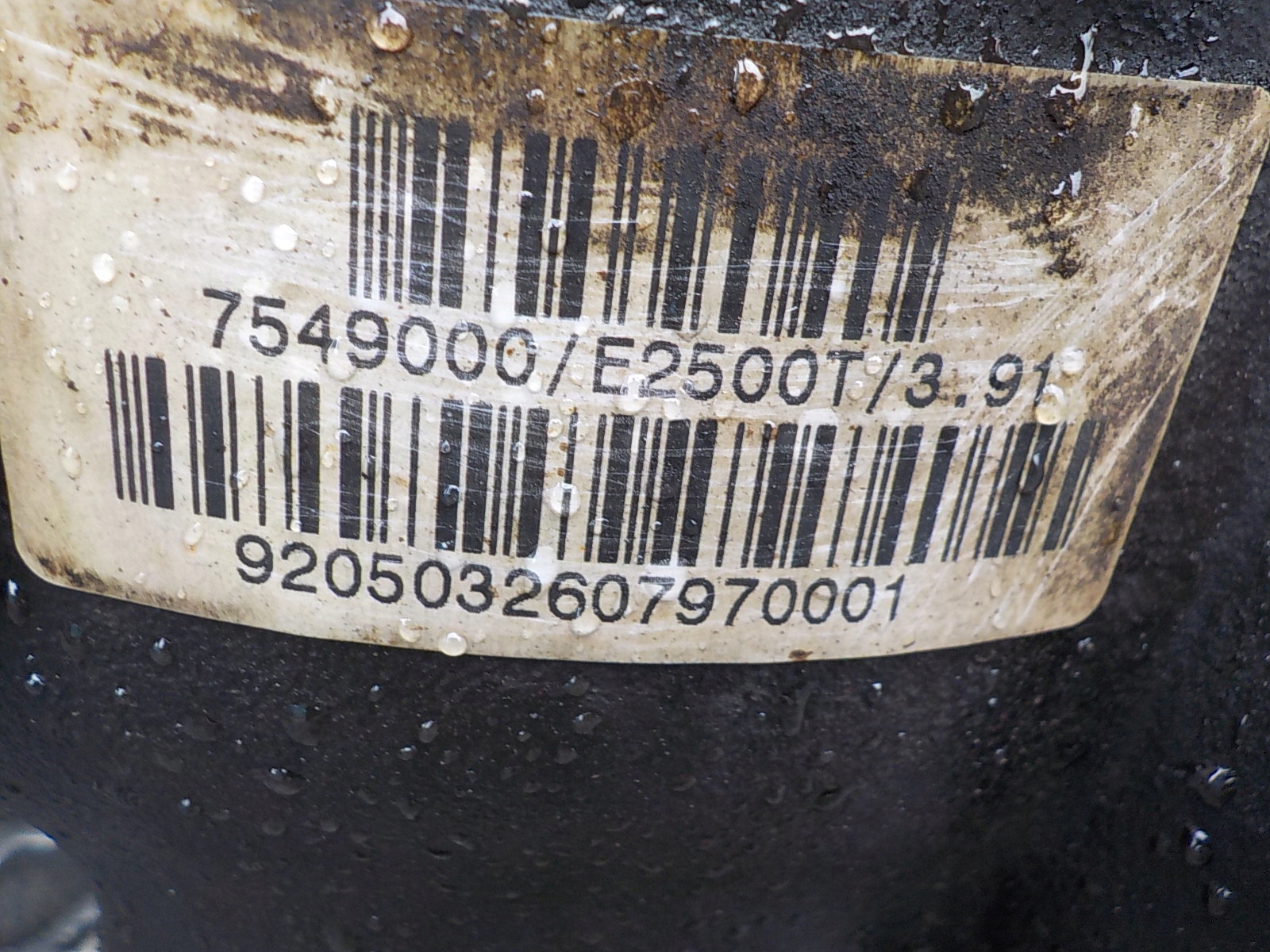 diff differential differential BMW X3 E83 2.5i 7549000