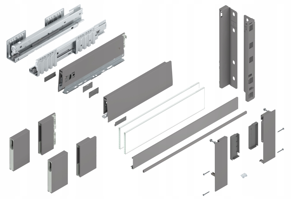 Blum Šuplík Merivobox 350 Vysoká E vnitřní šedá 40 kg