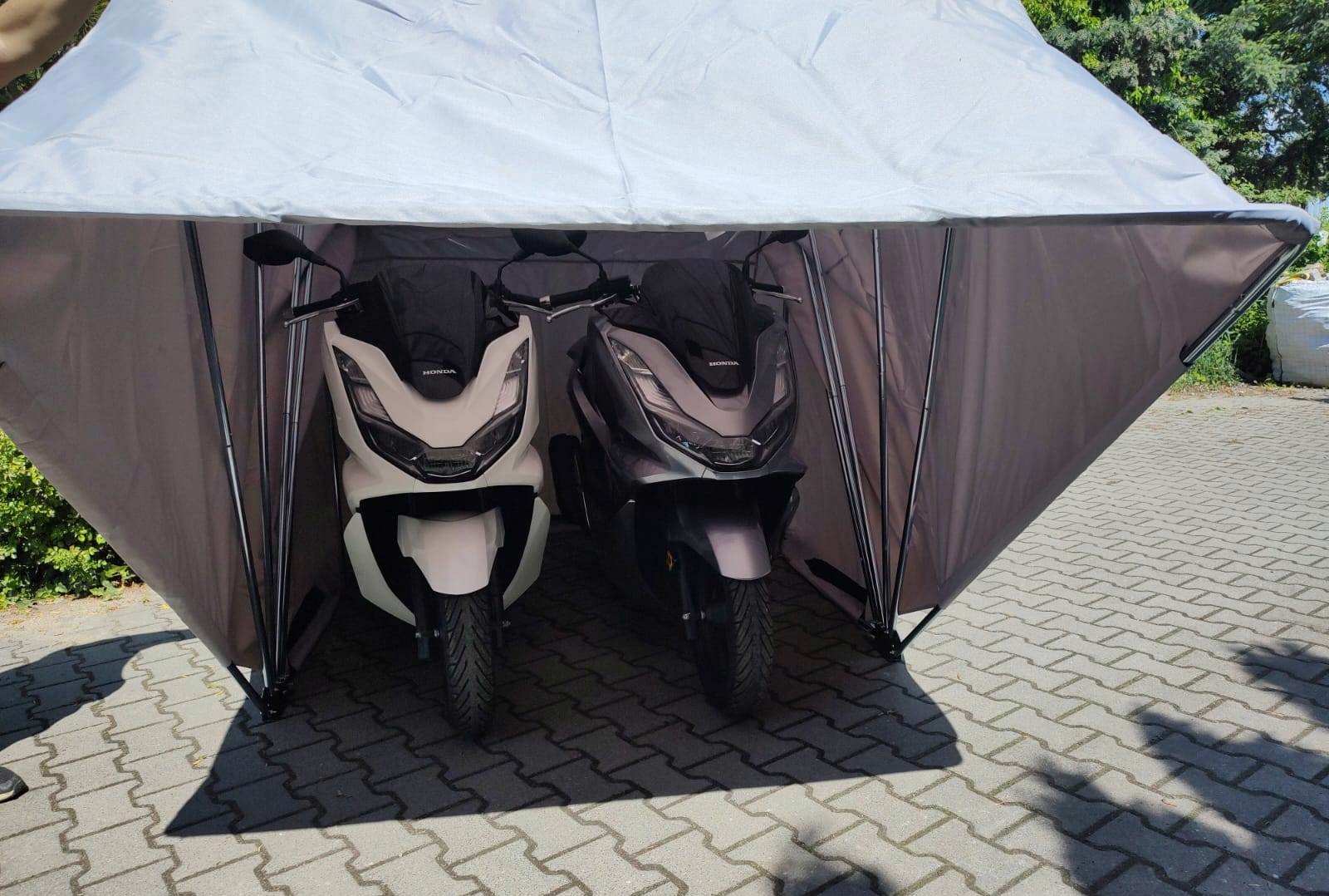 Topx Voděodolný Obal Na Motocykl Stan Skládací Garáž 345 x 137 x 190