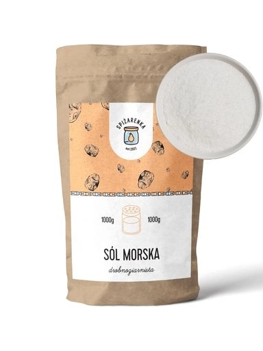 Levně 6 x Mořská Sůl jodovaná Jemnozrnná přírodní Jemná 1000 g Spiżarenka