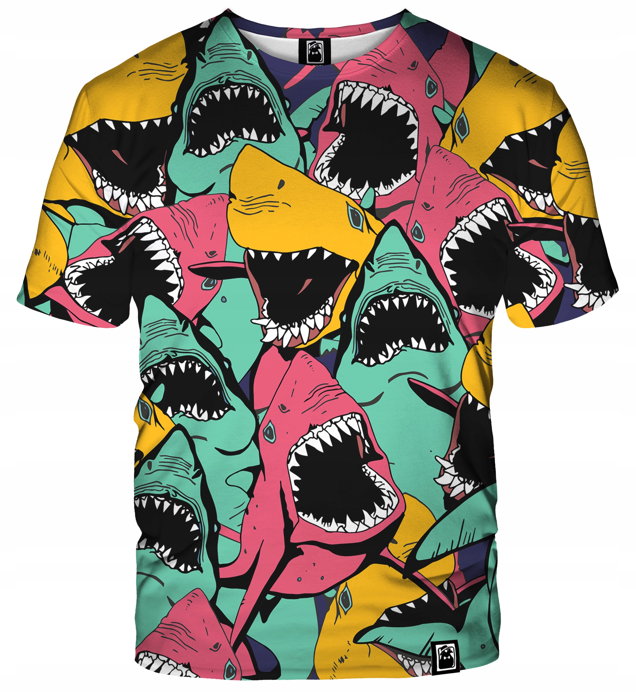 

M T-shirt Koszulka Dr.crow Print Angry Sharks L