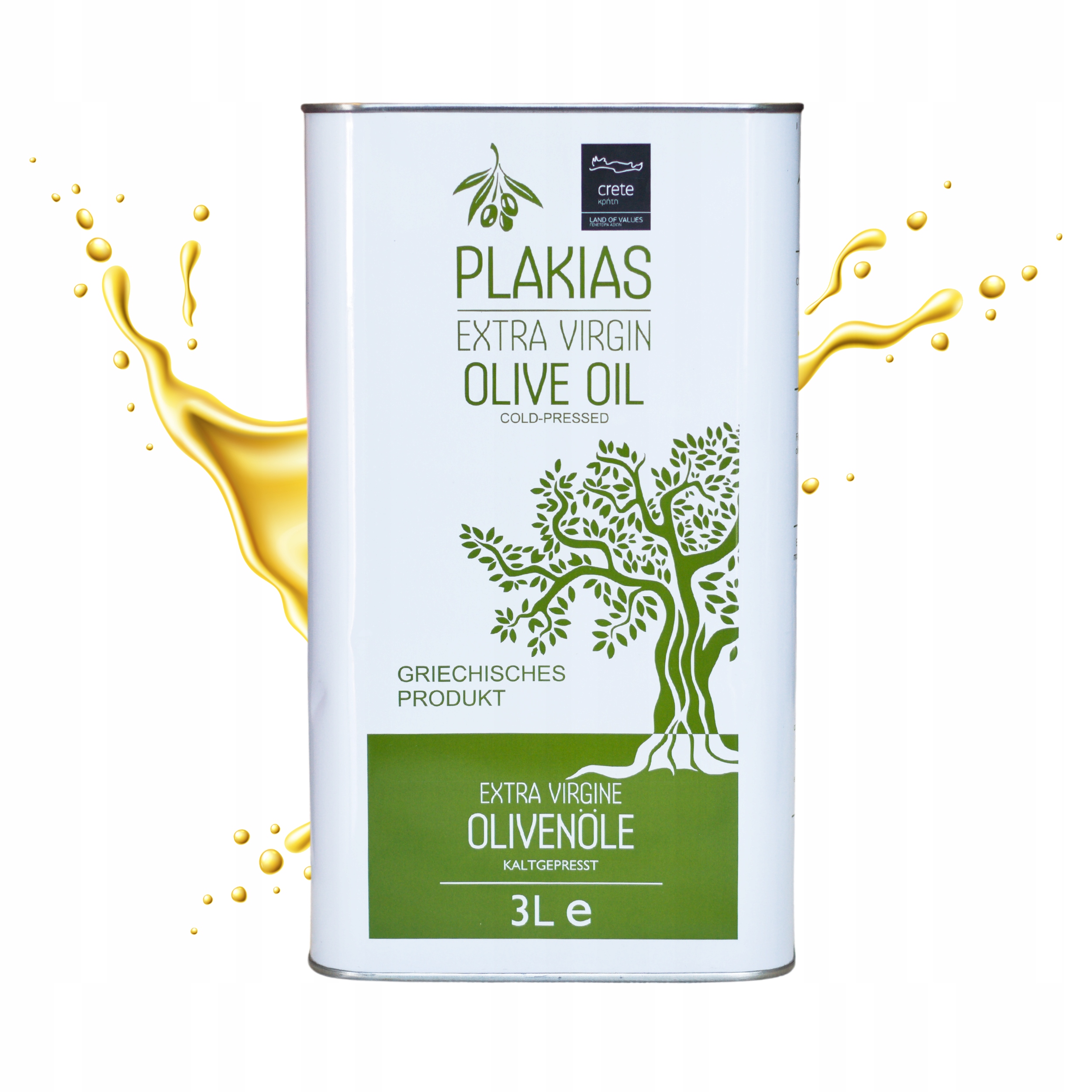 Plakias Řecký extra panenský olivový olej 3000 ml