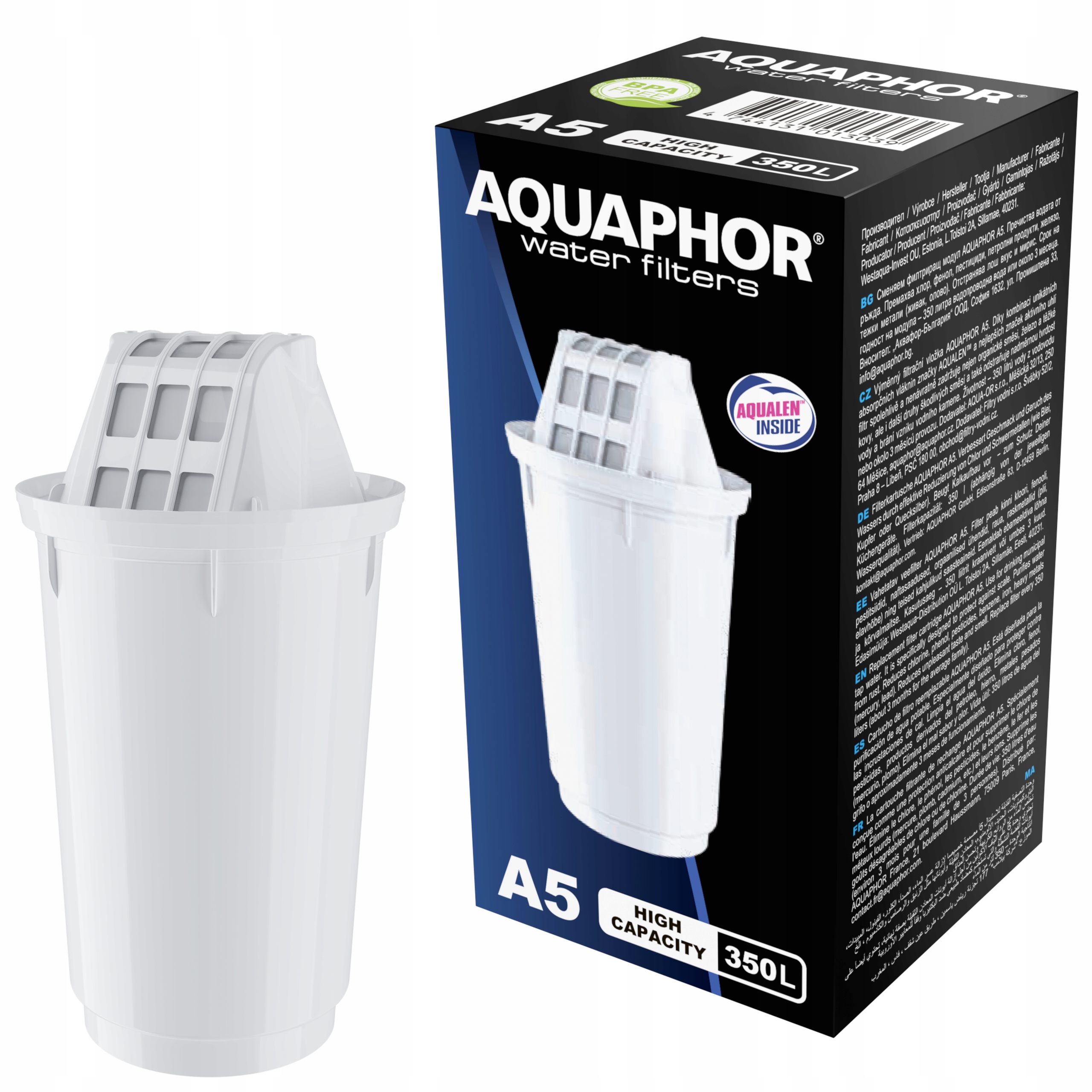 

Wkład filtrujący Aquaphor A5 350L okrągły 1 szt.