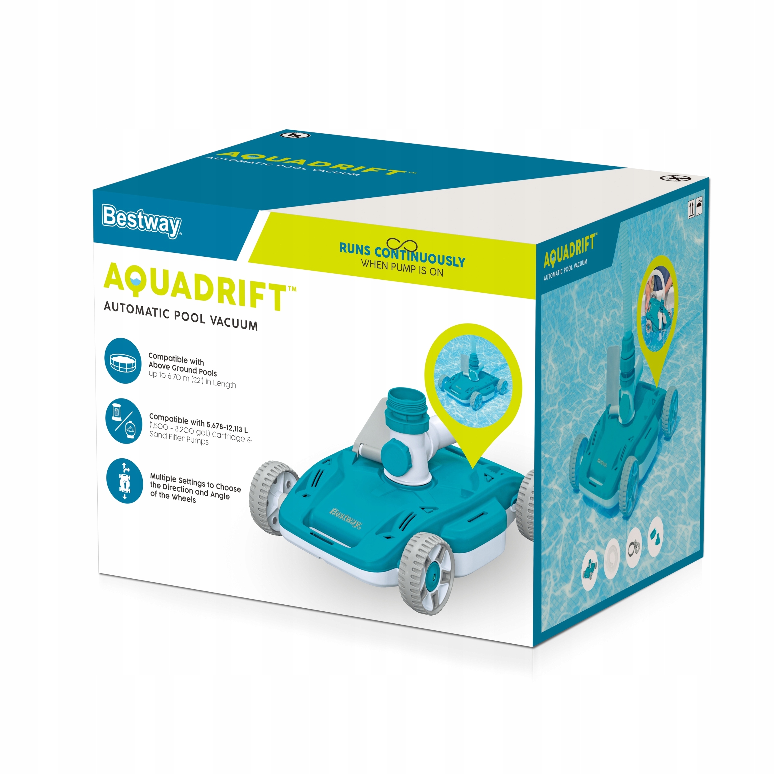 Bestway Automatyczny odkurzacz basenowy Aqua Drift EAN (GTIN) 6941607347119