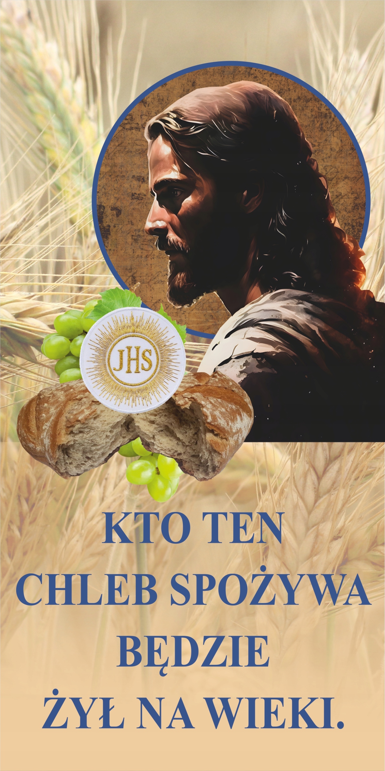 Baner ozdobny NA BOŻE CIAŁO 100x200cm Marka bez marki