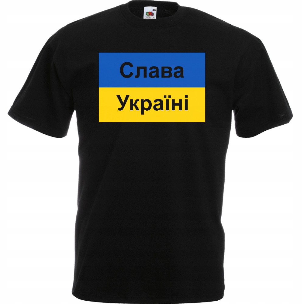 

Koszulka Ukraina slava Ukrajini! L czarna