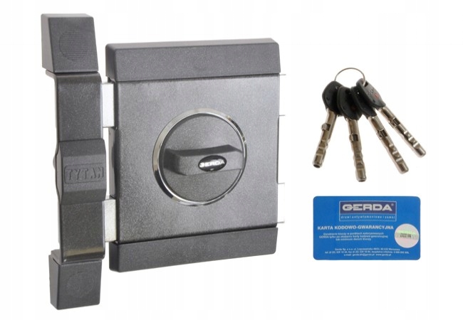 Zámek Gerda Tytan Zx vrchní, bezpečnostní, proti vloupání