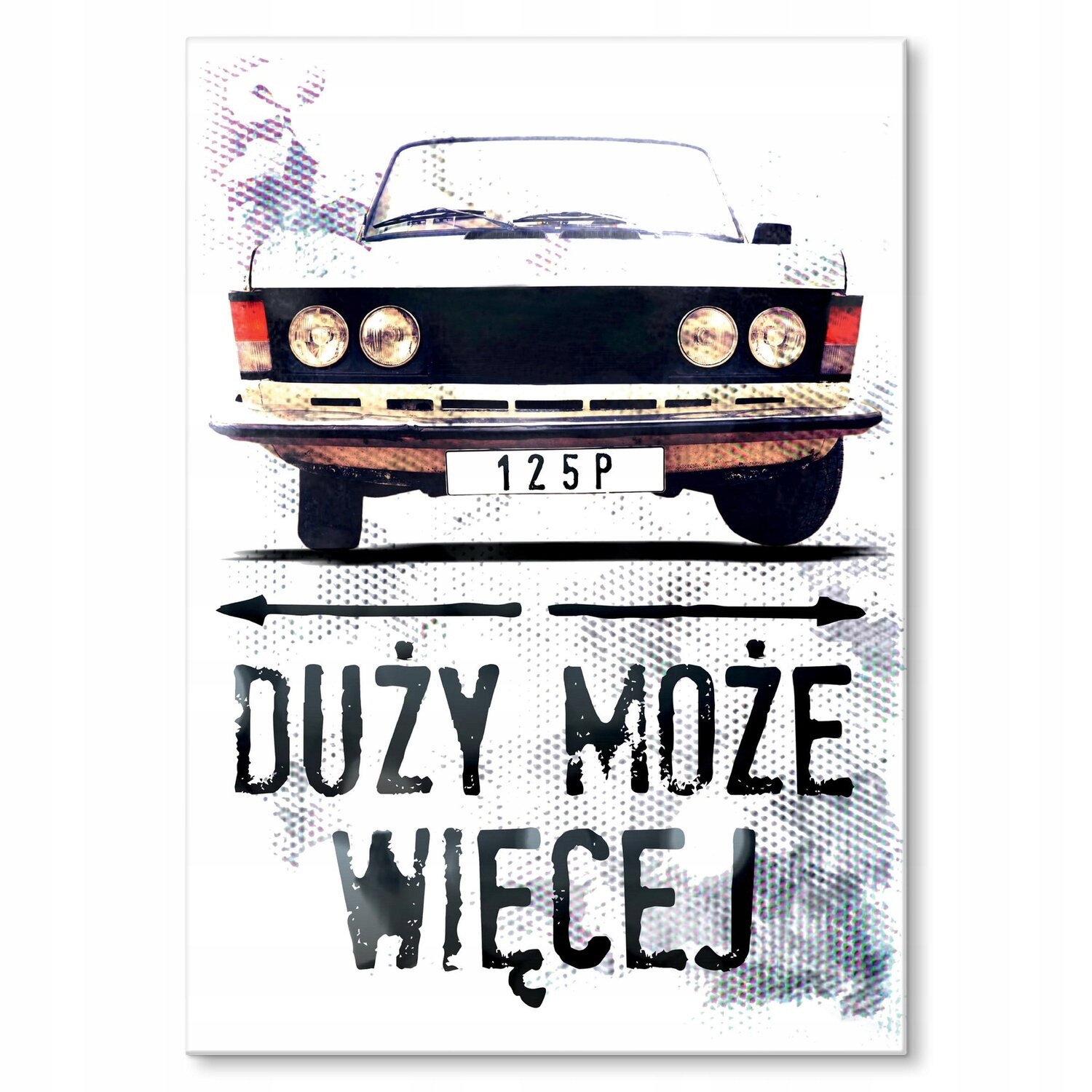 Kovový plakát Velký může více Dárek 22 x 31 cm