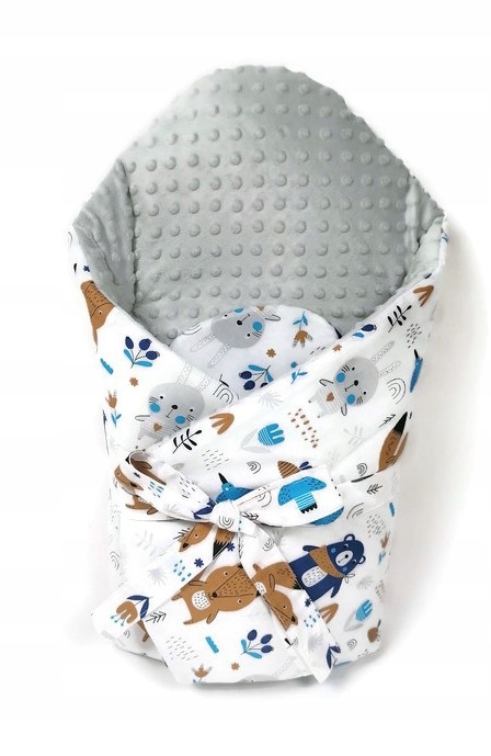 

Becik niemowlęcy Usztywniany Minky 2w1 De-boreno