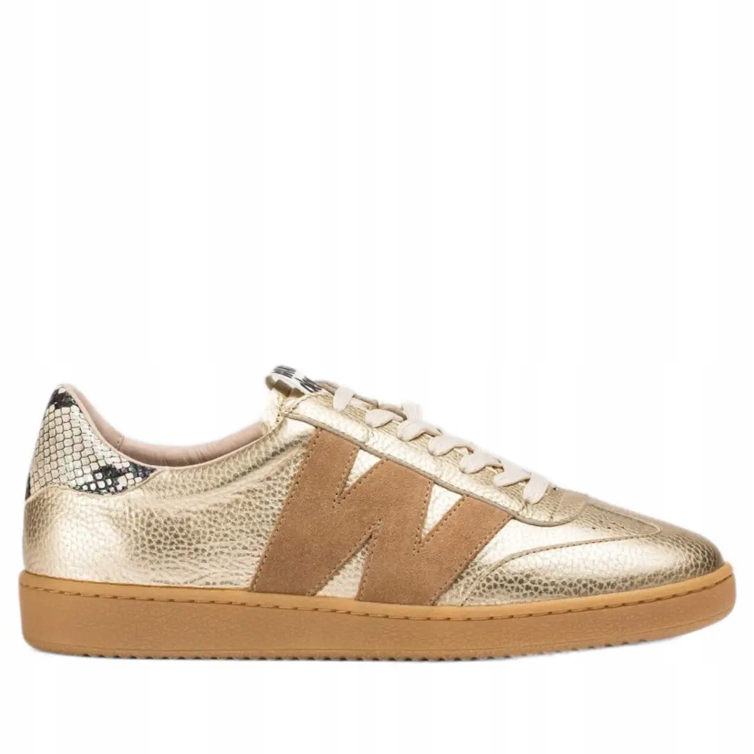 Dámské tenisky Wonders AP-2001 combinacion platino 39, Zlatá