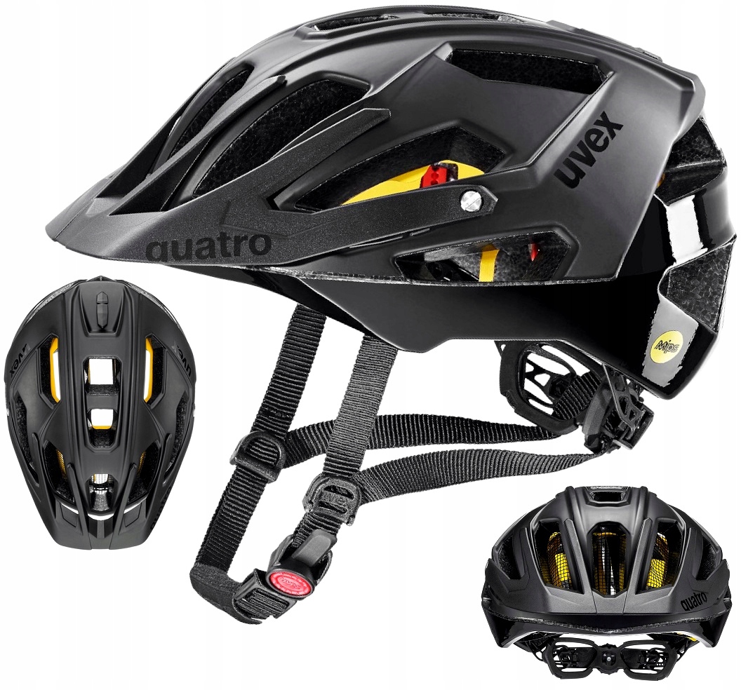 Cyklistická přilba Uvex Quatro CC mips 52-57 cm černá matná