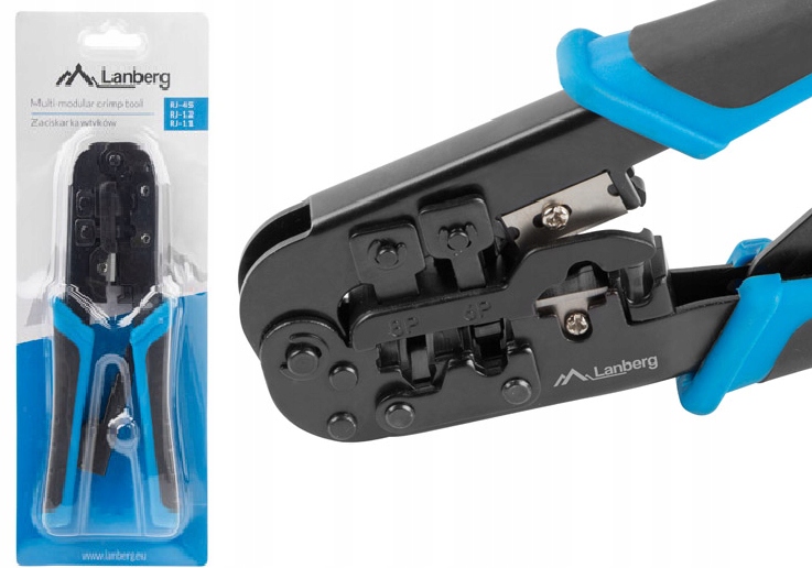 

Zaciskarka Zaciskacz wtyków RJ45 Lan 3w1 Lanberg