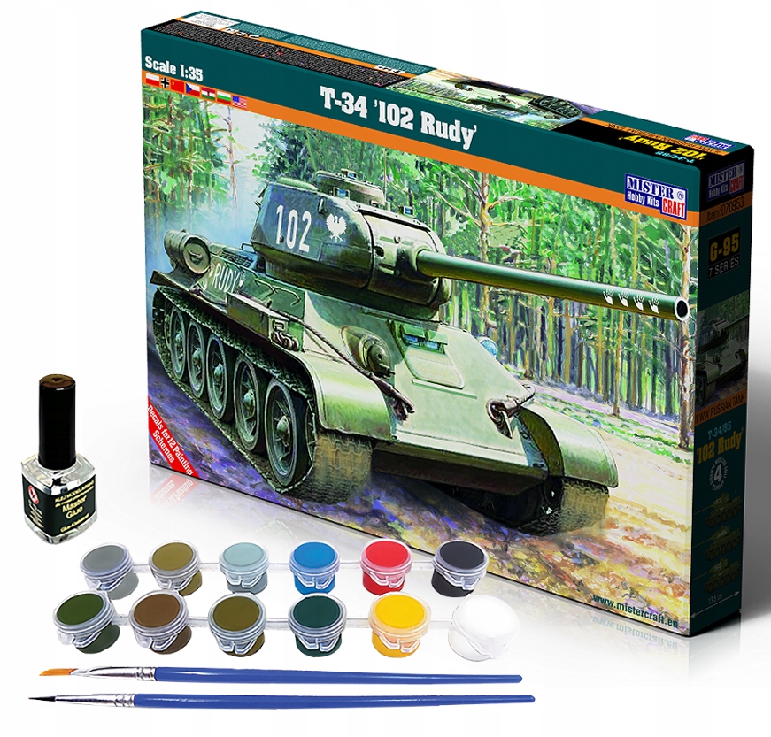 T-34 Polský Rudy 102. Čtyři obrněnci a pes