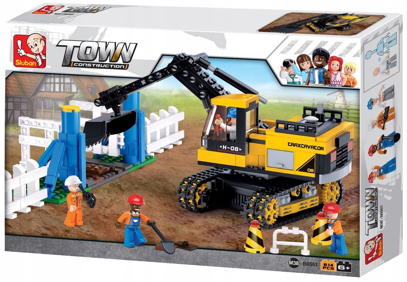 

Klocki Sluban Town Koparka Gąsienicowa 614 el