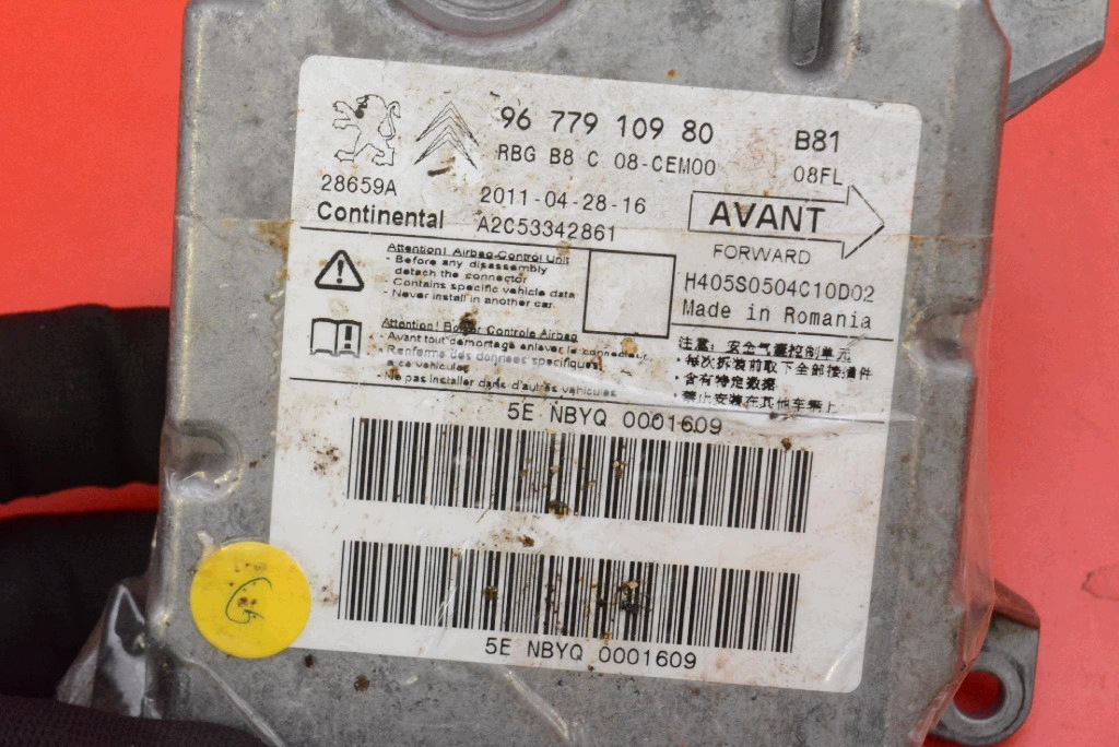 modulo SENSOR airbag airbag 9677910980 A2C53342861 CITROEN DS5 12-15
