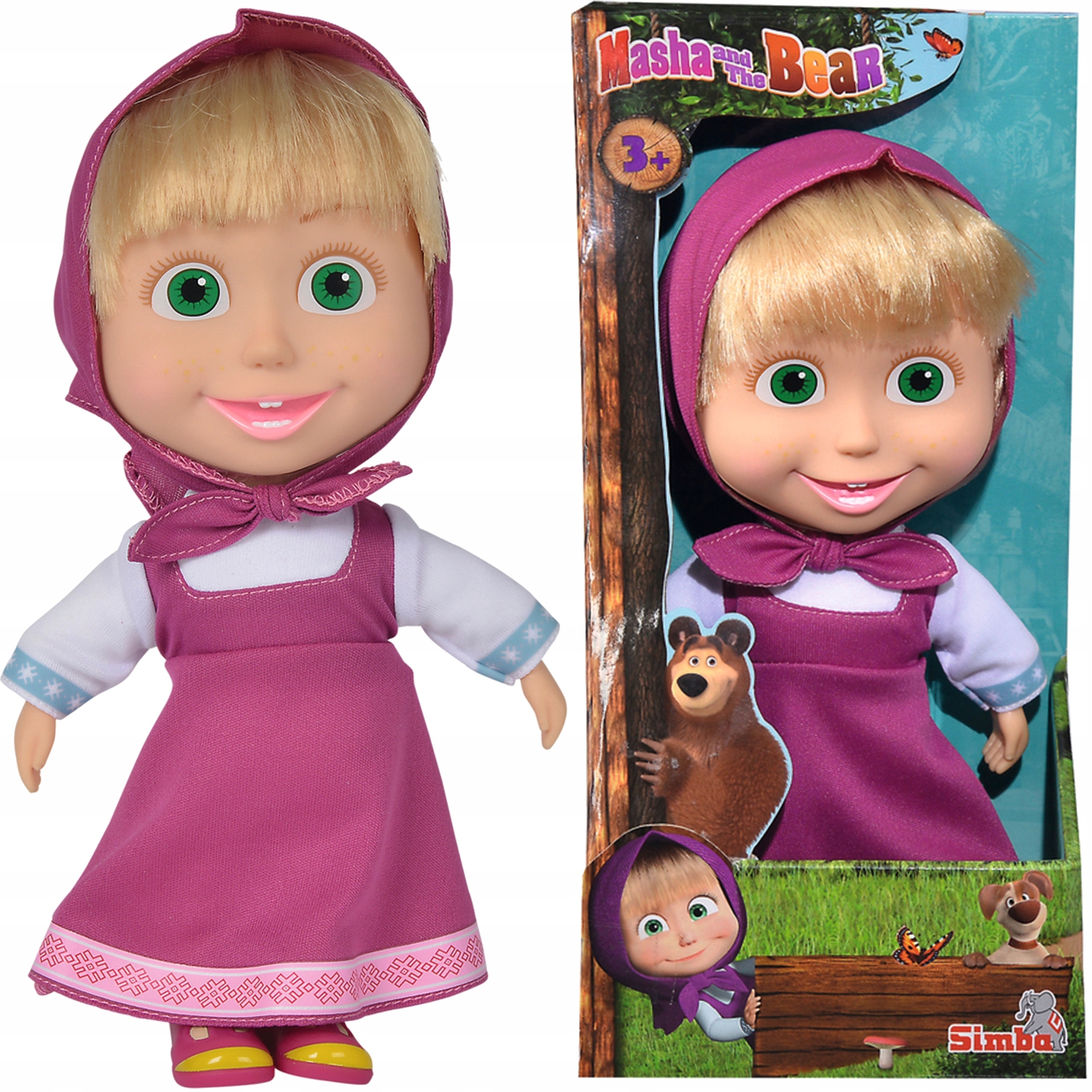 

Masza I Niedźwiedź Miękka Lalka 24 CM Duża Simba