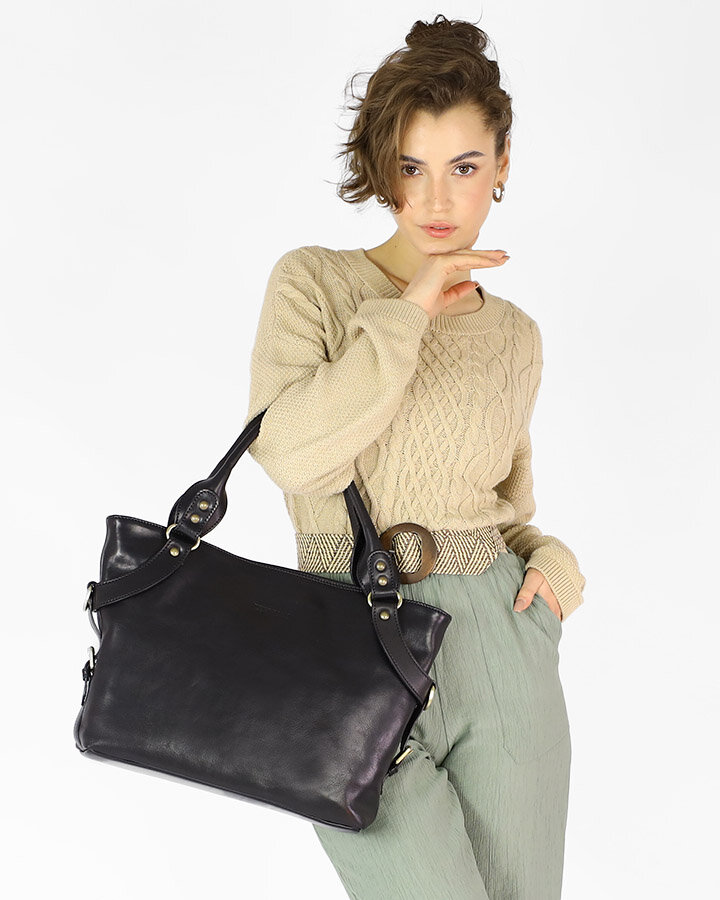 Torebka damska SKÓRZANA kuferek A4 Marco Mazzini Marka Marco Mazzini