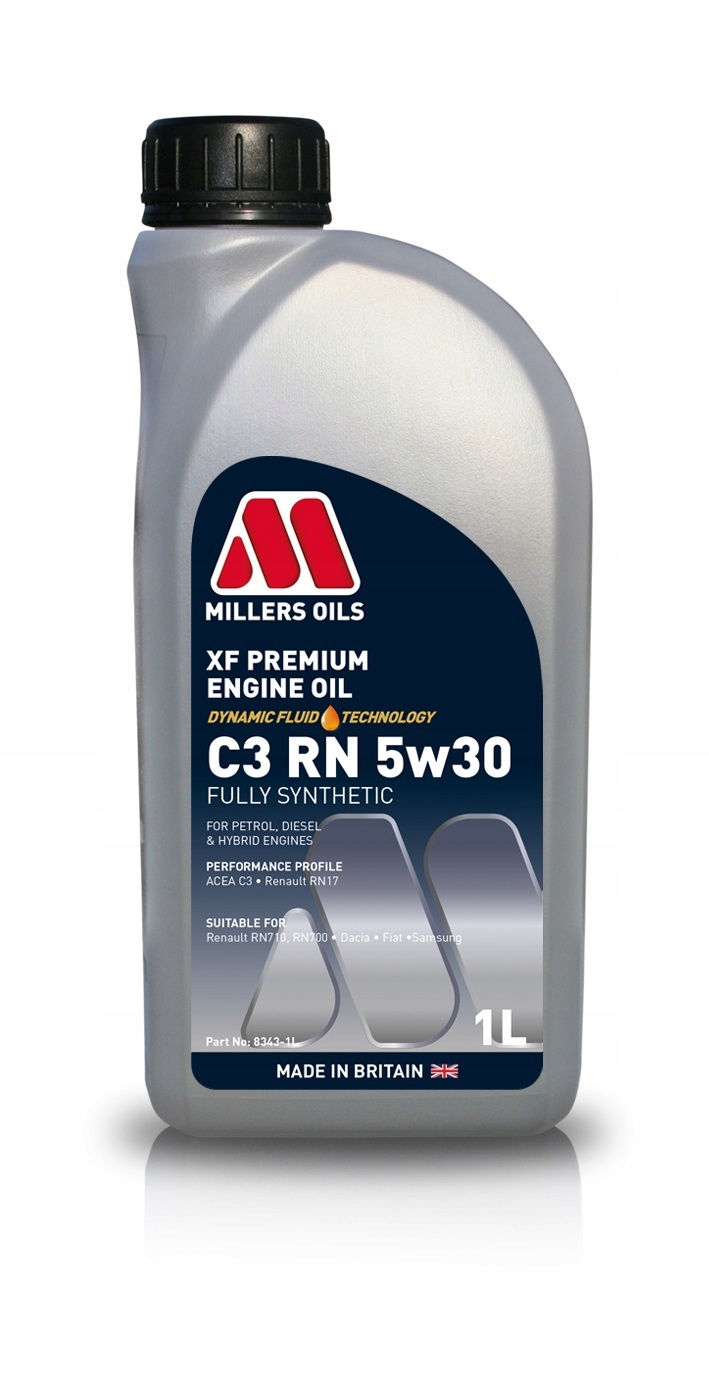 

Millers Oils Xf Premium C3 Rn 5W30 1L 8343