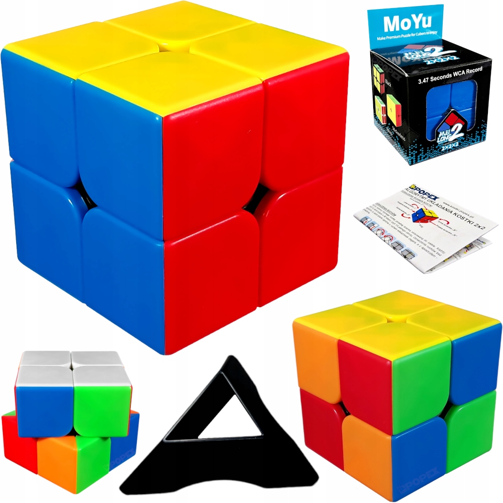 KOSTKA 2x2 MOYU MEILONG + PODSTAWKA + SAMOUCZEK PL PREZENT DLA DZIECKA