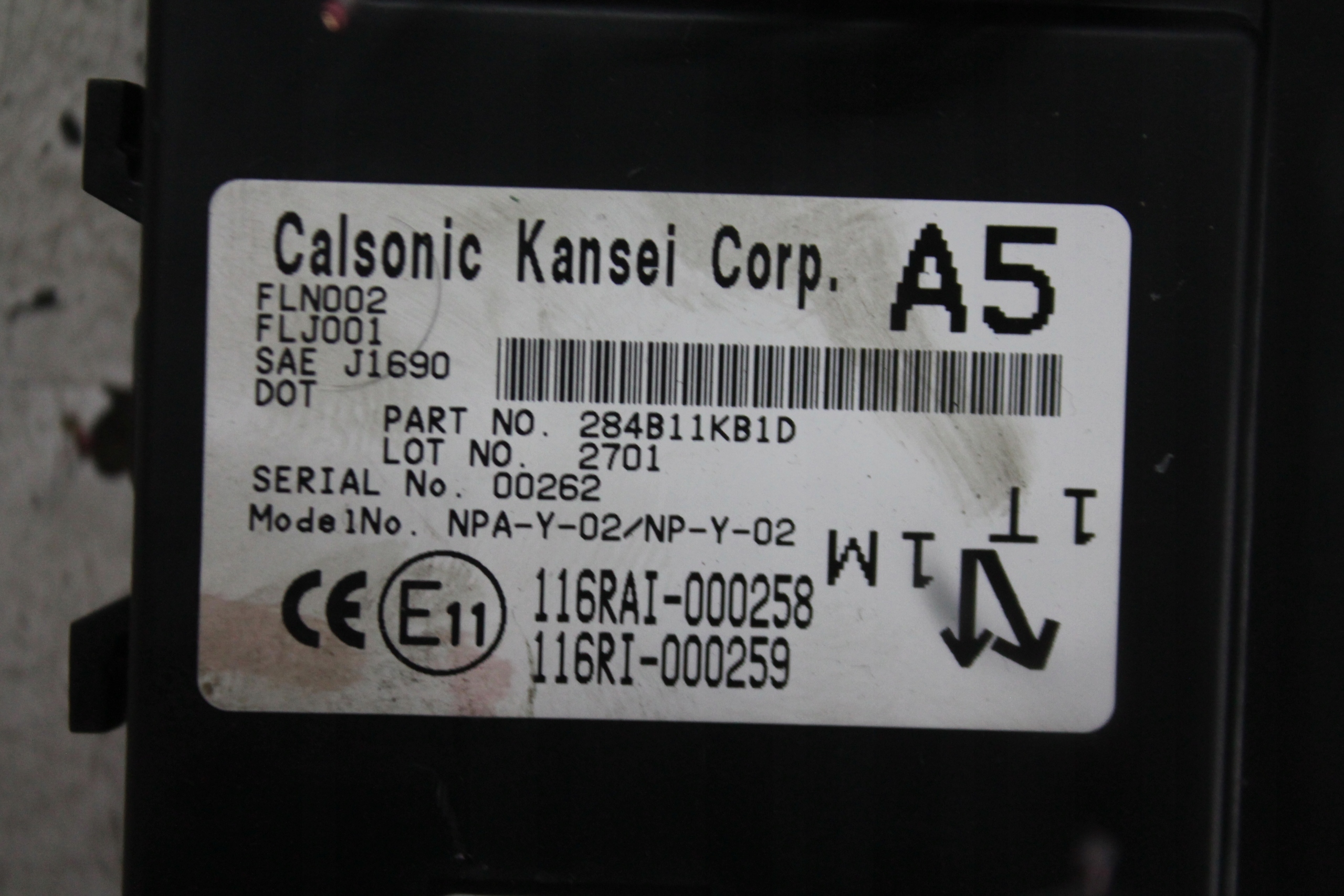 module control unit KOMFORTU 284B11KB1D JUKE F15 1.5 DCI 11-17