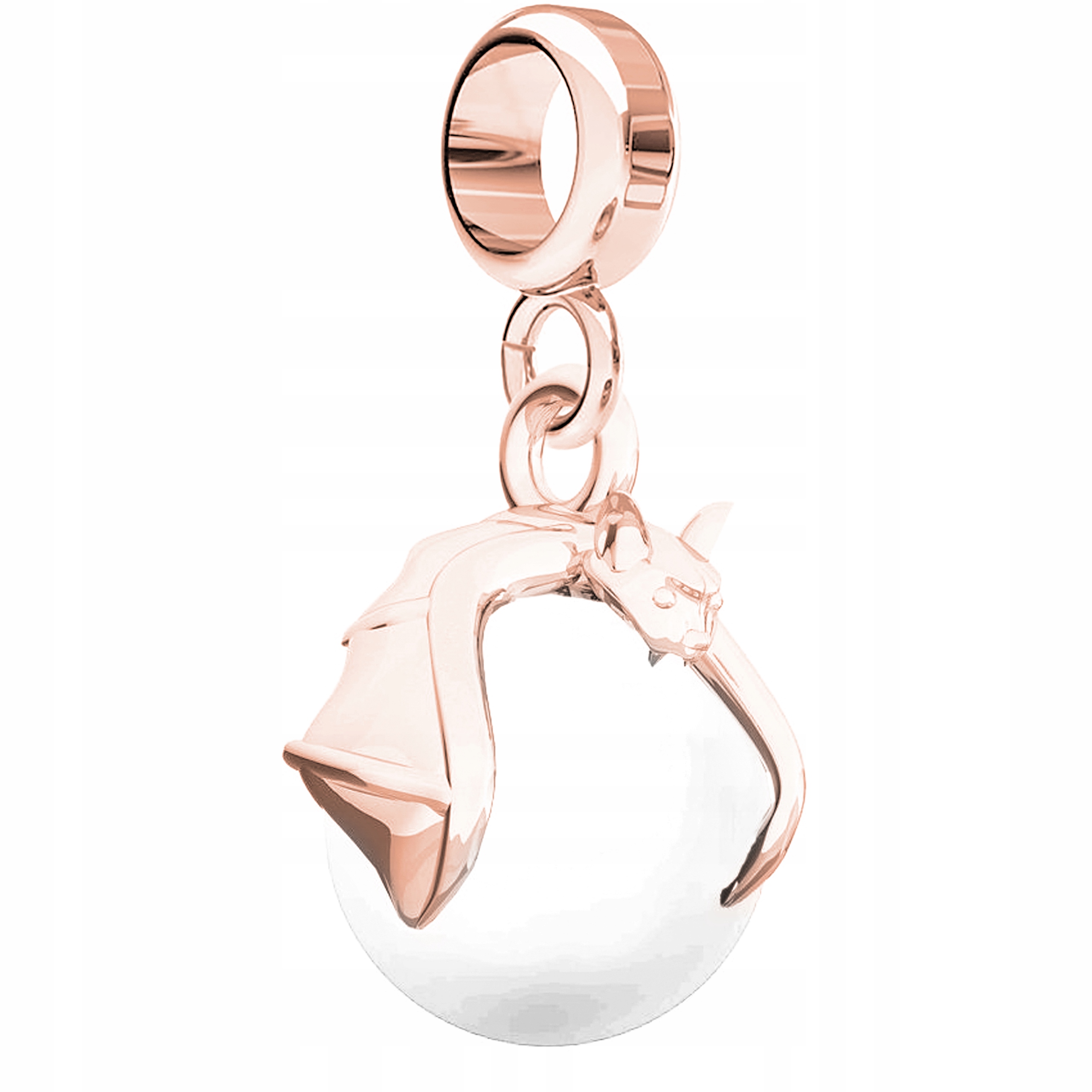 Přívěsek Netopýr Perla růžové zlato stříbro