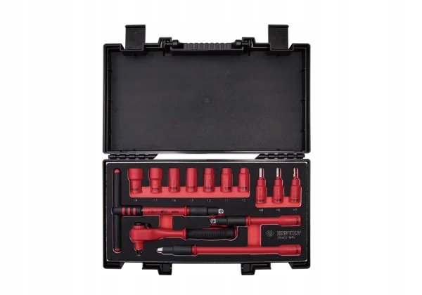 ZESTAW NASADEK IZOLOWANYCH 3/8" 14cz. KRÓTKIE