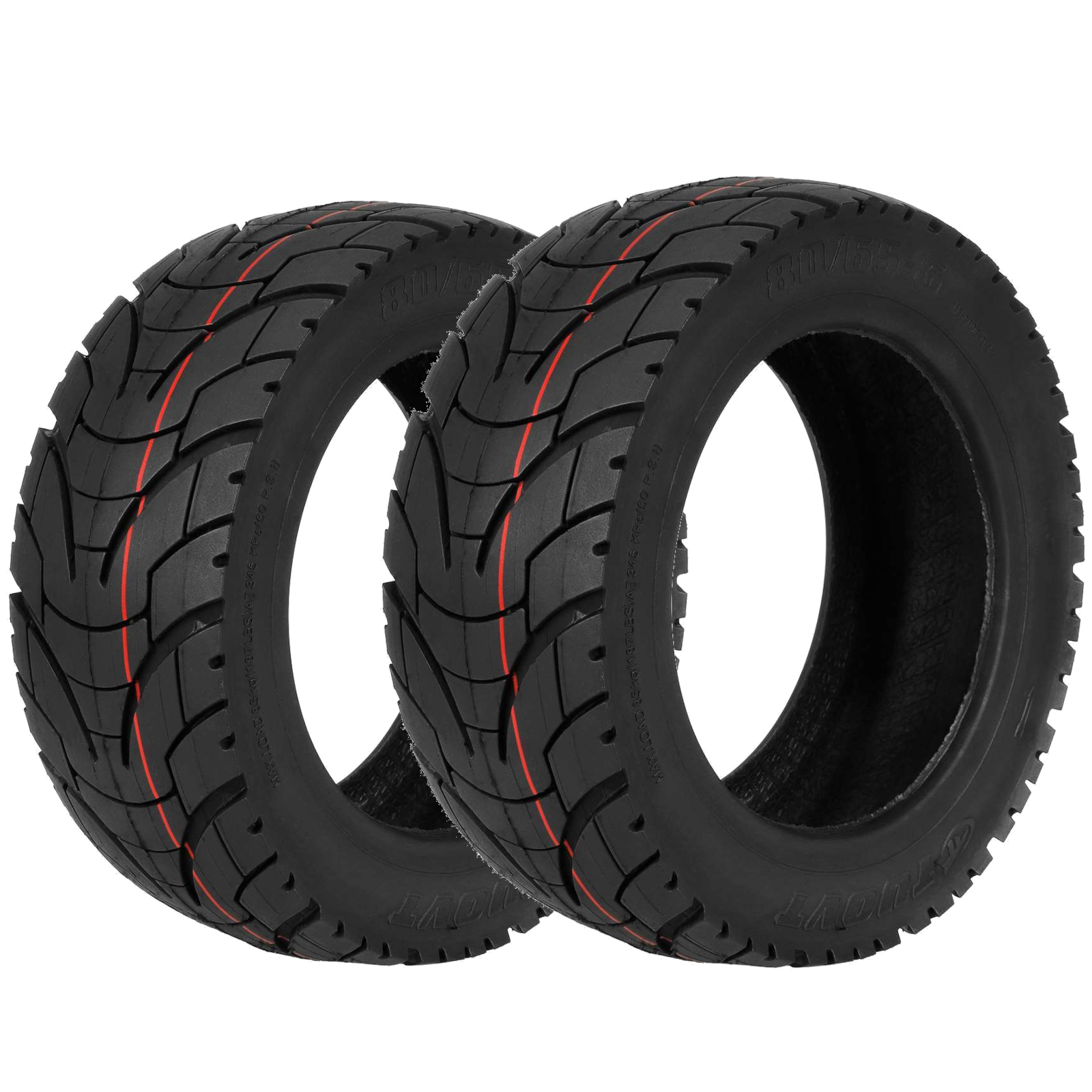2x Pneumatika Tuovt 80/65-6 255x80 Silniční pro KuKirin G2 Max G3 Pro Motus Pro 10