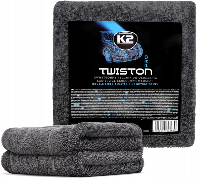 K2 Twiston Pro ręcznik do osuszania samochodu 60x90cm mikrofibra