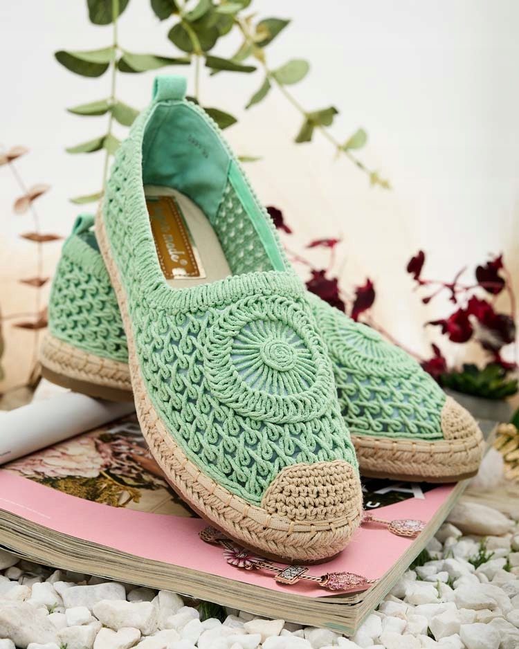 ZIELONE ESPADRYLE DAMSKIE VIVELLI 39 Oryginalne opakowanie producenta pudełko