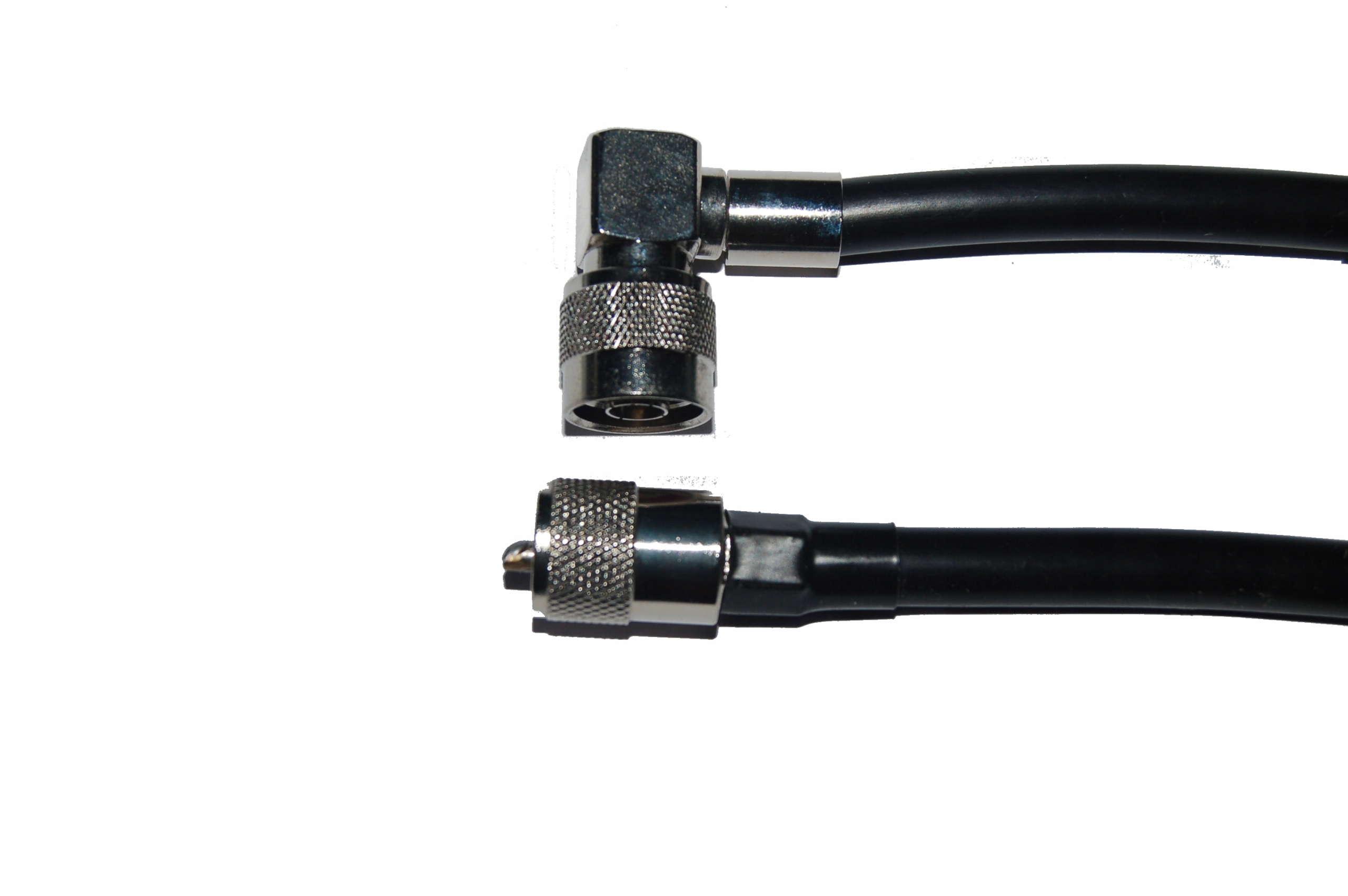 Kabel wtyk N kątowy/wtyk UC-1, RTK400 drut 50om Satec, 1m