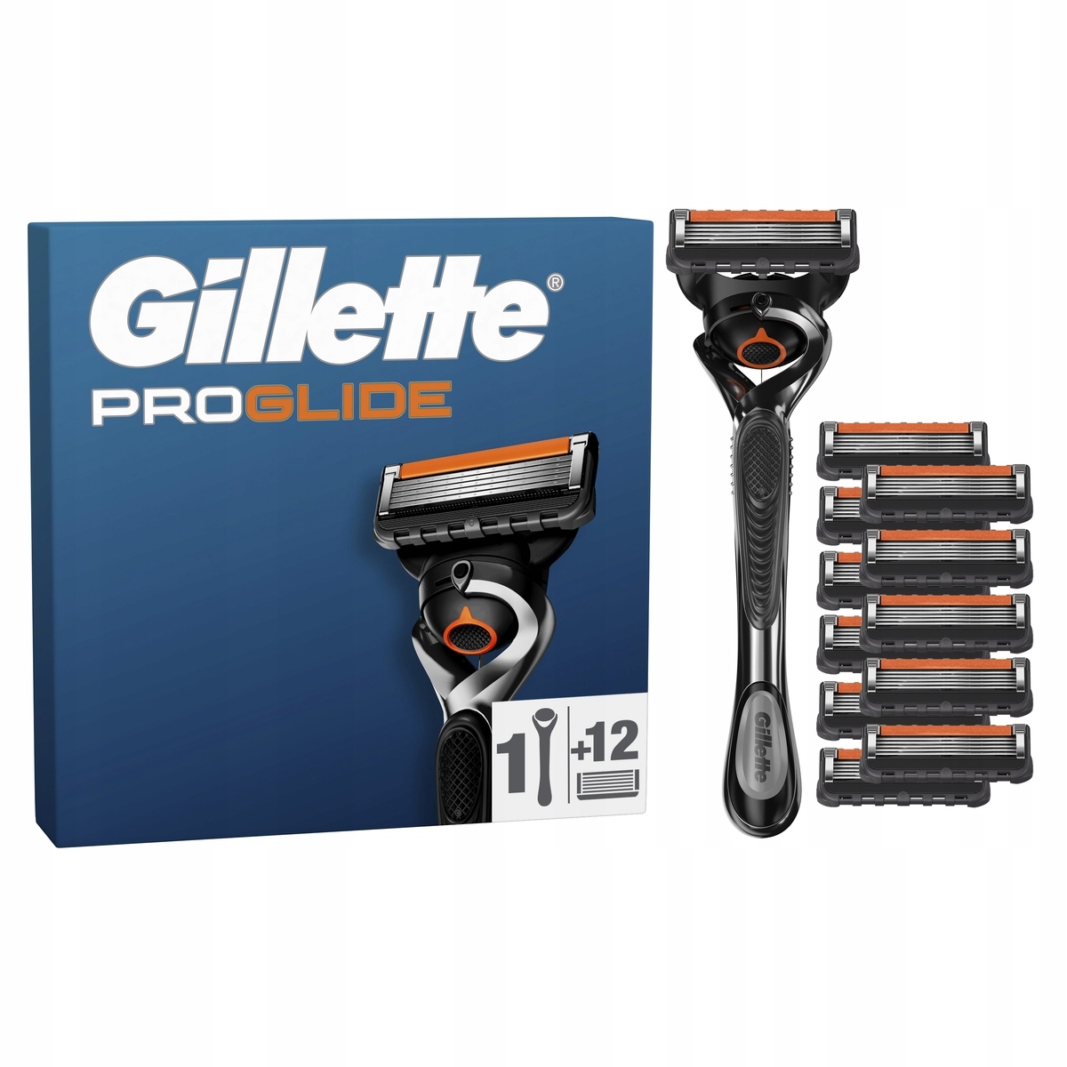 Gillette ProGlide Maszynka do golenia dla mężczyzn, 12 ostrzy wymiennych