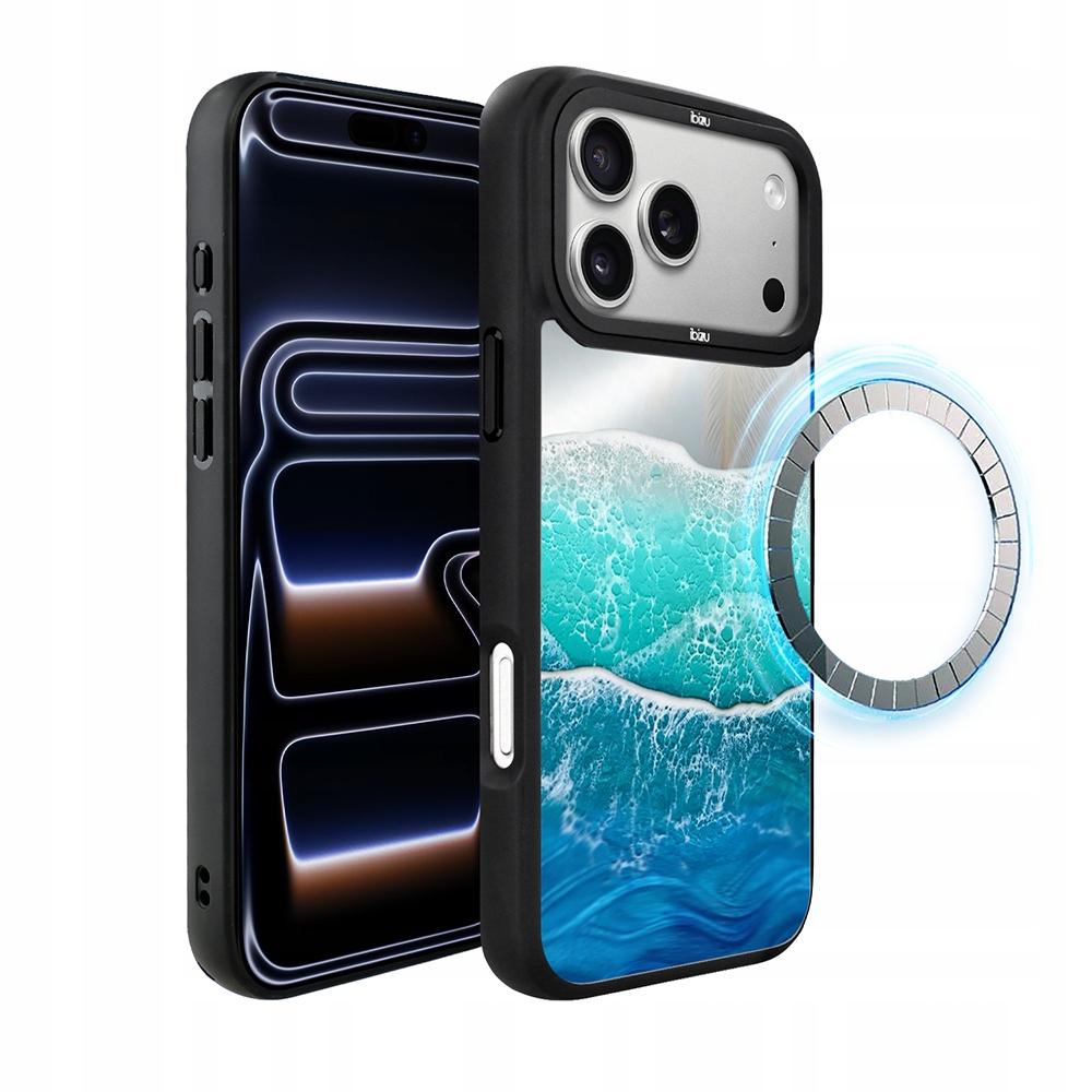 Pouzdro pro iPhone 17 Pro Max Ibizu DropGuard Matt s MagSafe, Safírový oceán