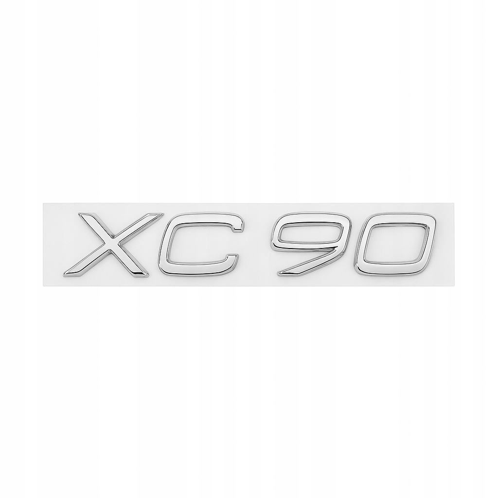 Emblemat Logo Znaczek XC90 Do Volvo Srebrny Połysk Na Klapę Tył Nowy Chrom