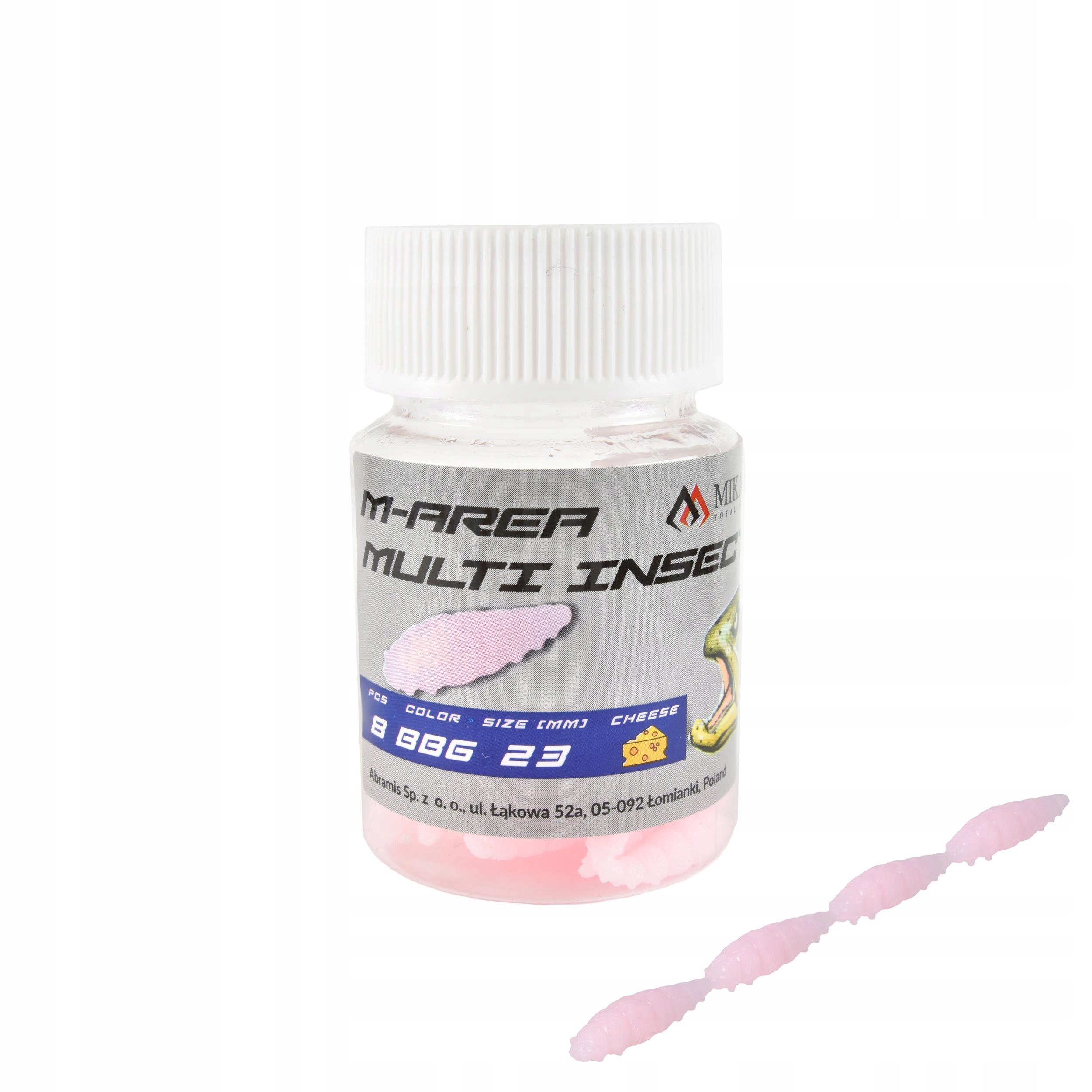Przynęta Mikado M-Area Multi Insect bubblegum 32szt. pstrąg okoń białoryb