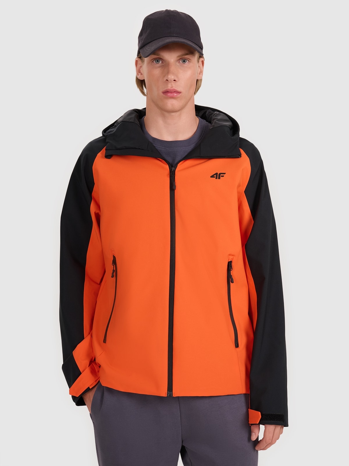 4F Pánská treková bunda Oranžová XXL