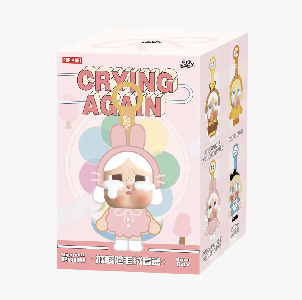 POP MART CRYBABY Crying Again うさぎ ORGINAL POP MART CRYBABY Crying Again – Maskotki Vinyl Face
