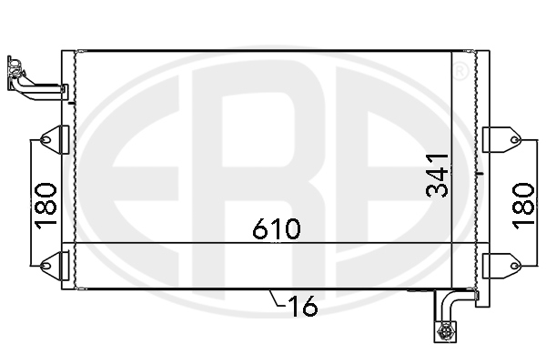 ERA 667138 конденсатор, радиатор кондиционера