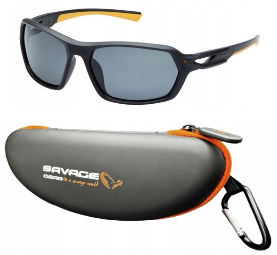 Polarizační brýle Savage Gear Polarized 3 Black Pouzdro