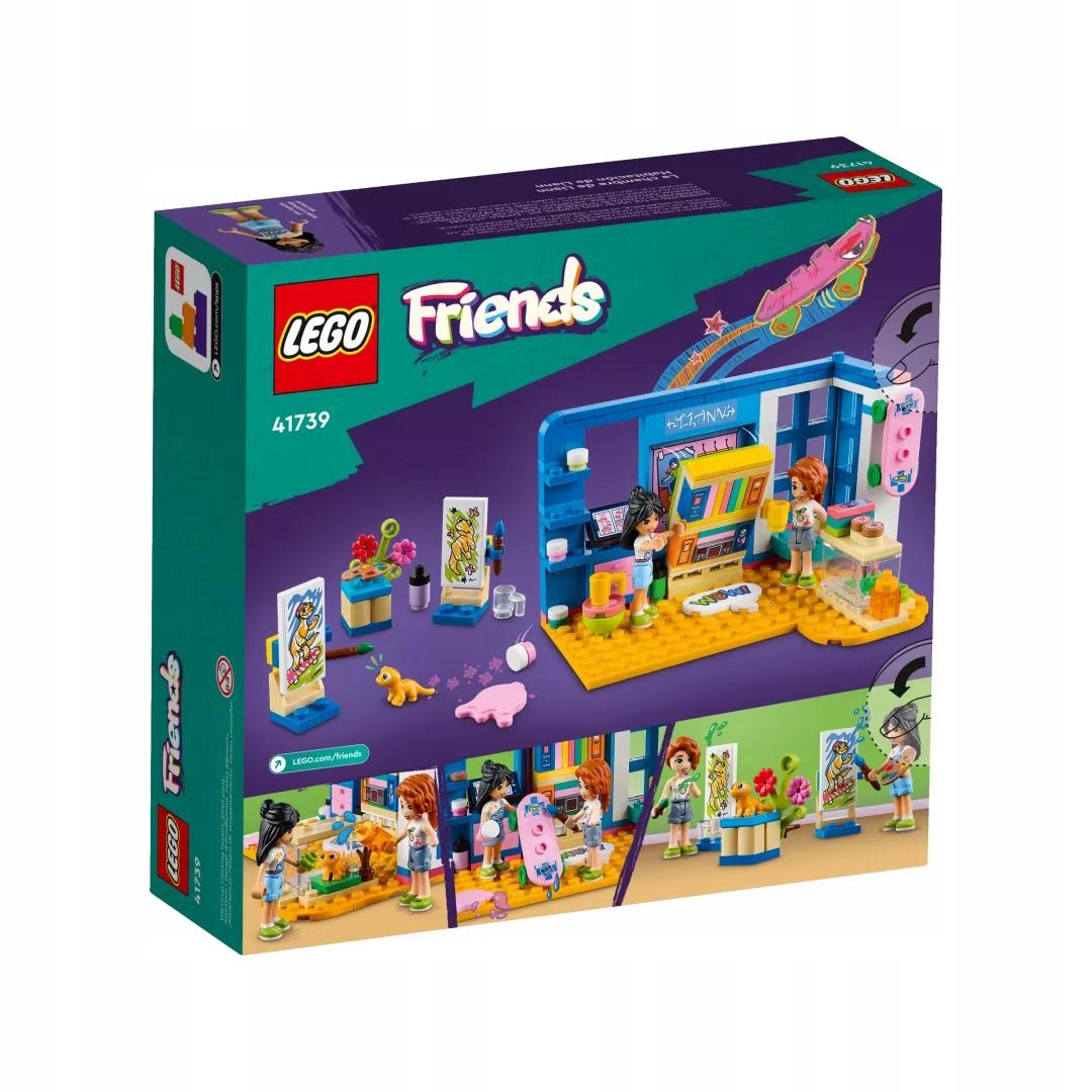 LEGO FRIENDS POKÓJ LIANN Z HEARTLAKE GEKON PŁAZ Liczba elementów 204 szt.