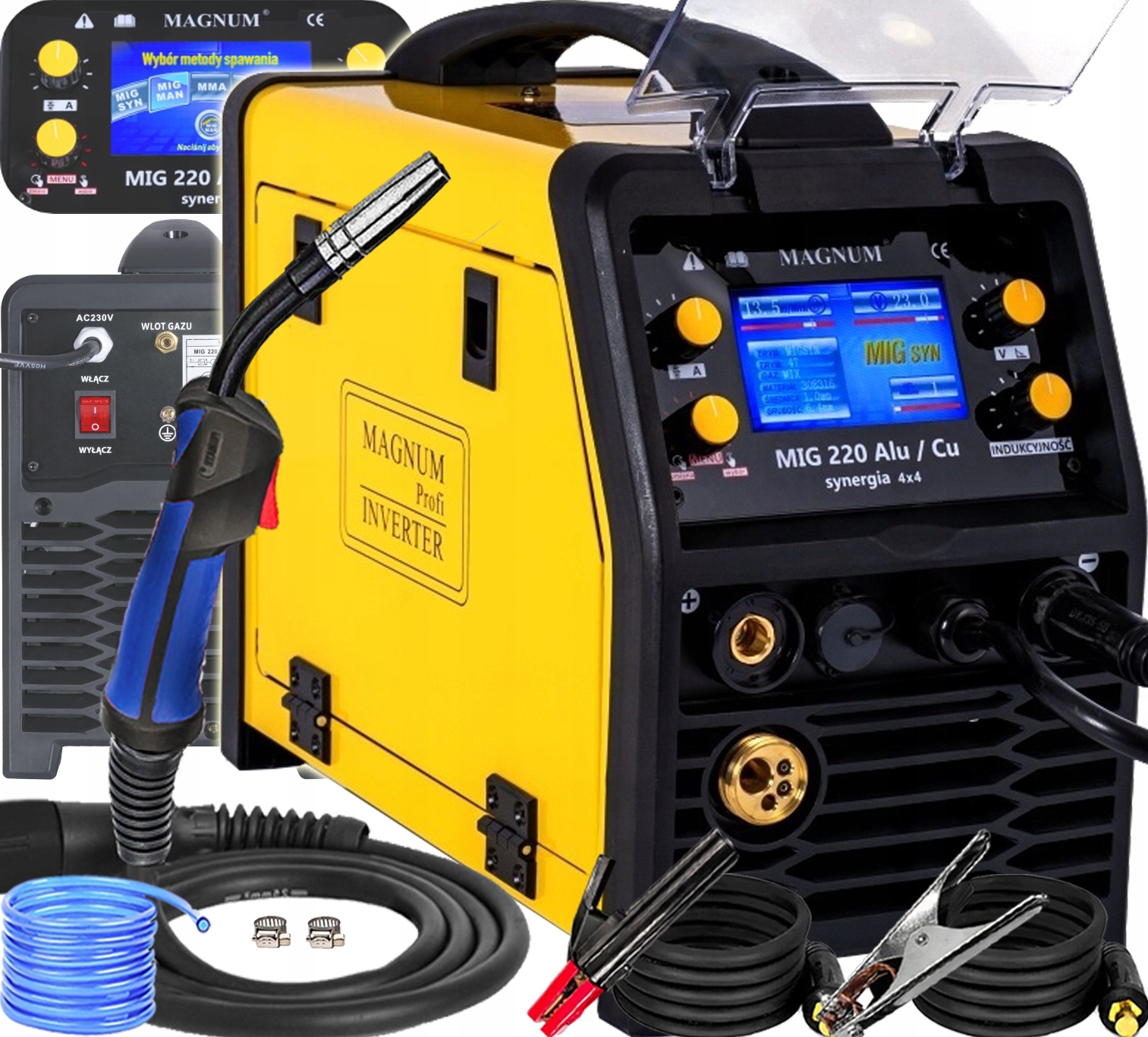 Invertorová Svářečka Migomat Magnum Mig 220 Alu Synergie Verze 2026 4x4 4R