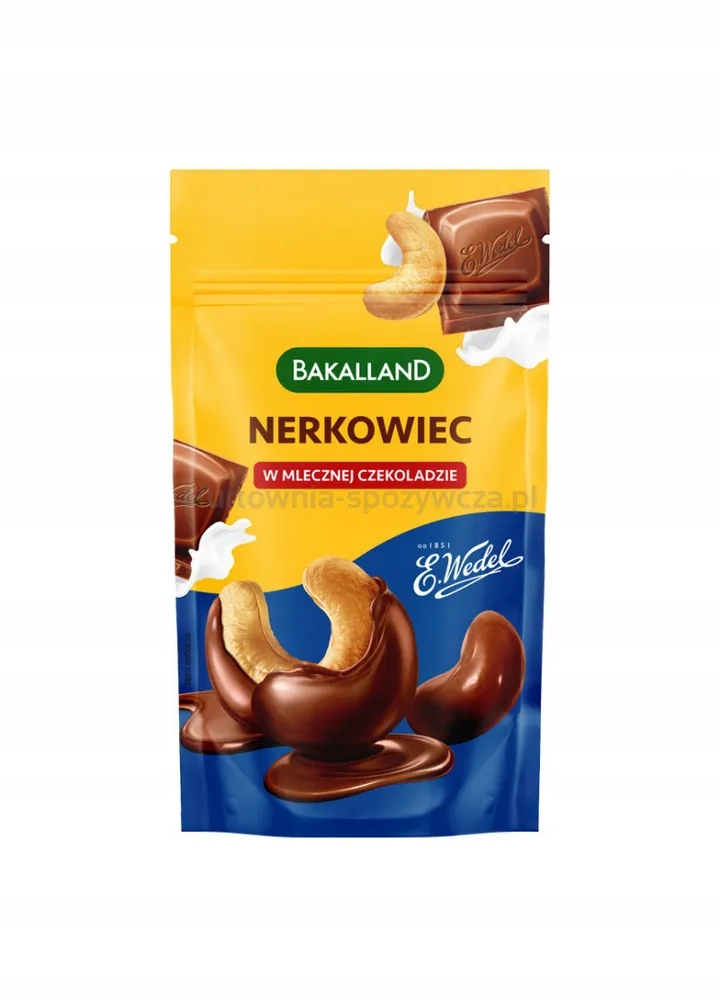 Levně Kešu v mléčné čokoládě, Bakalland, 75 g