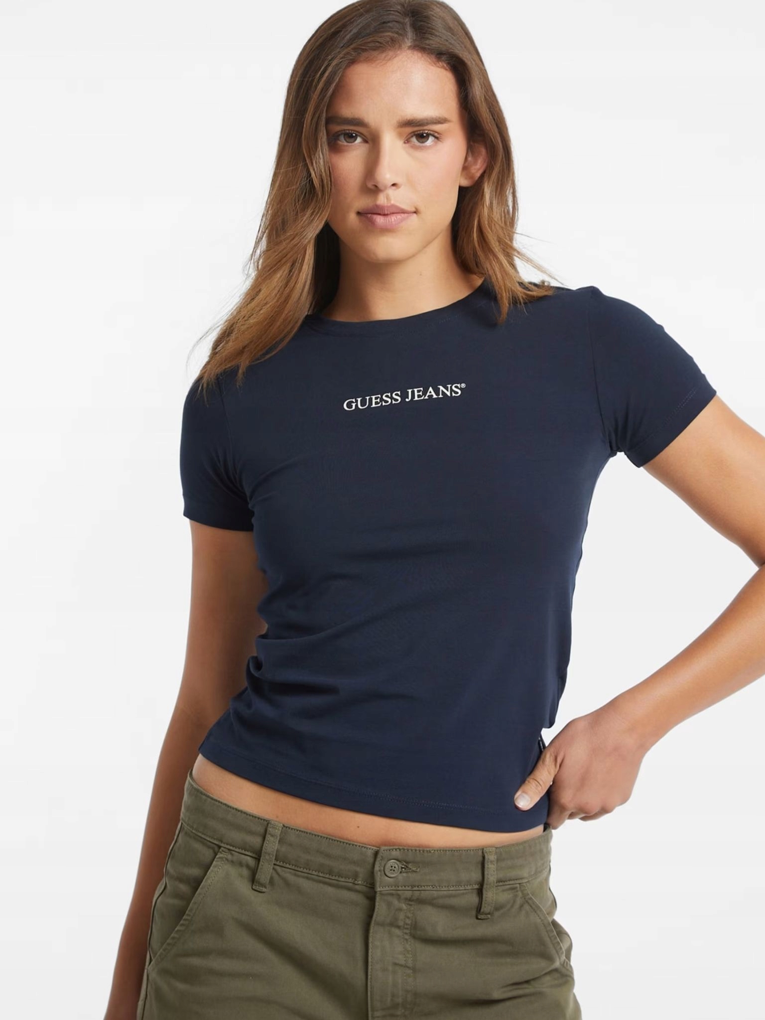 Dámské tričko Guess Jeans W4YI01 J1314 tmavě modré Xs