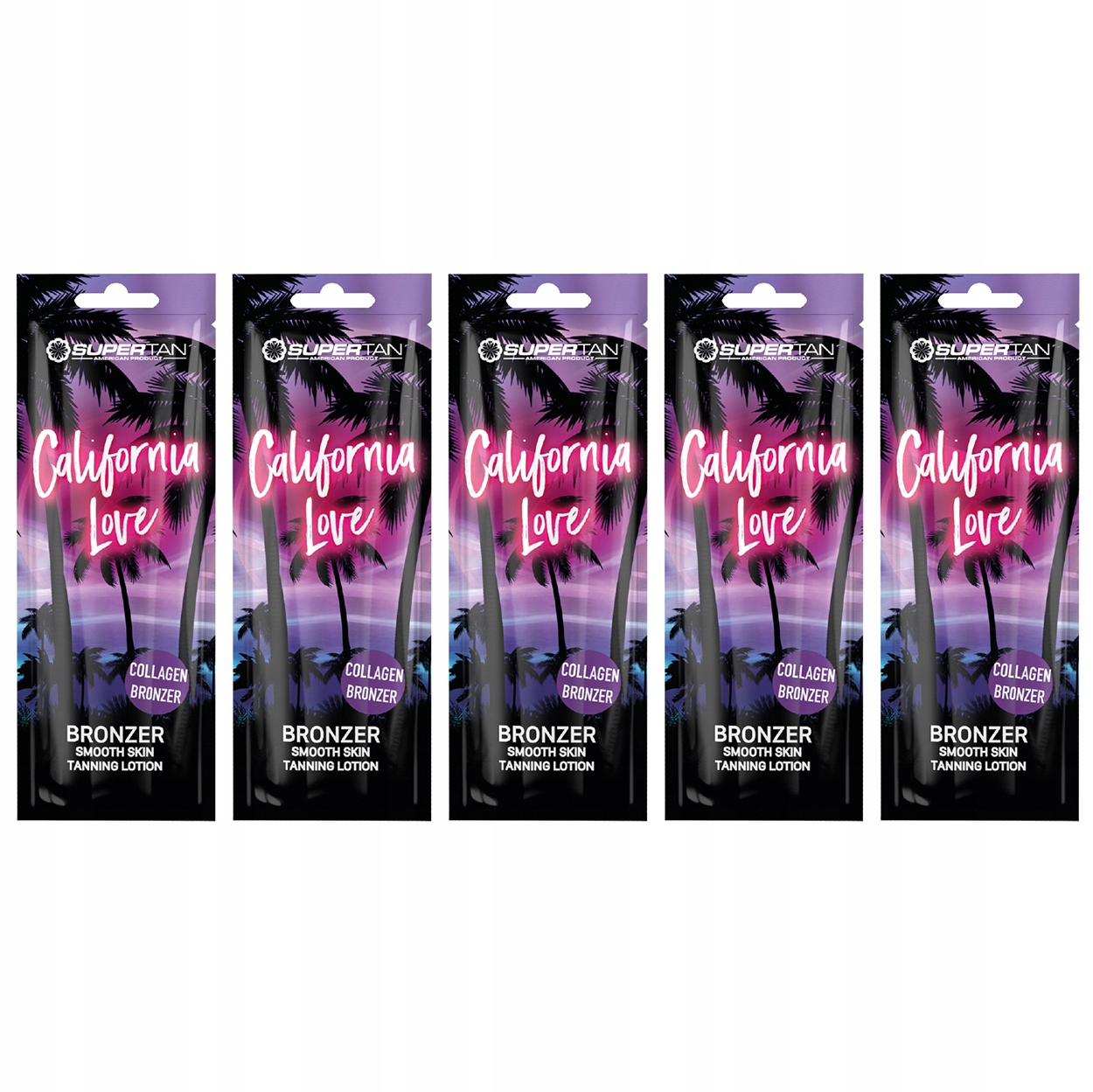 Sada 5 x Supertan California Love Bronzer s bambuckým máslem 15 ml