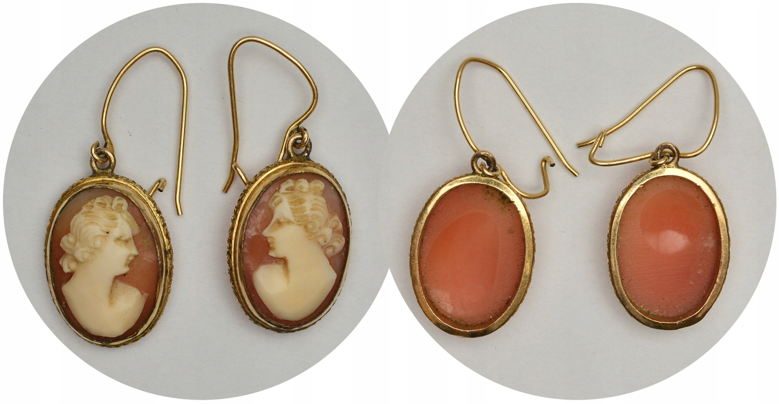 1.ic.KOLCZYKI - KAMEA vintage