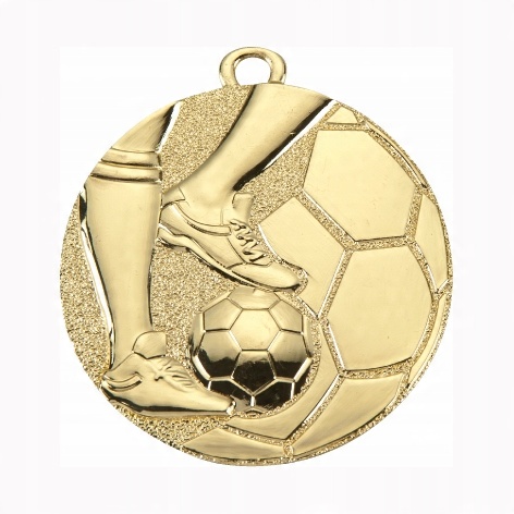 

Złoty Medal Piłka Nożna Piłkarz 45mm Wstążka