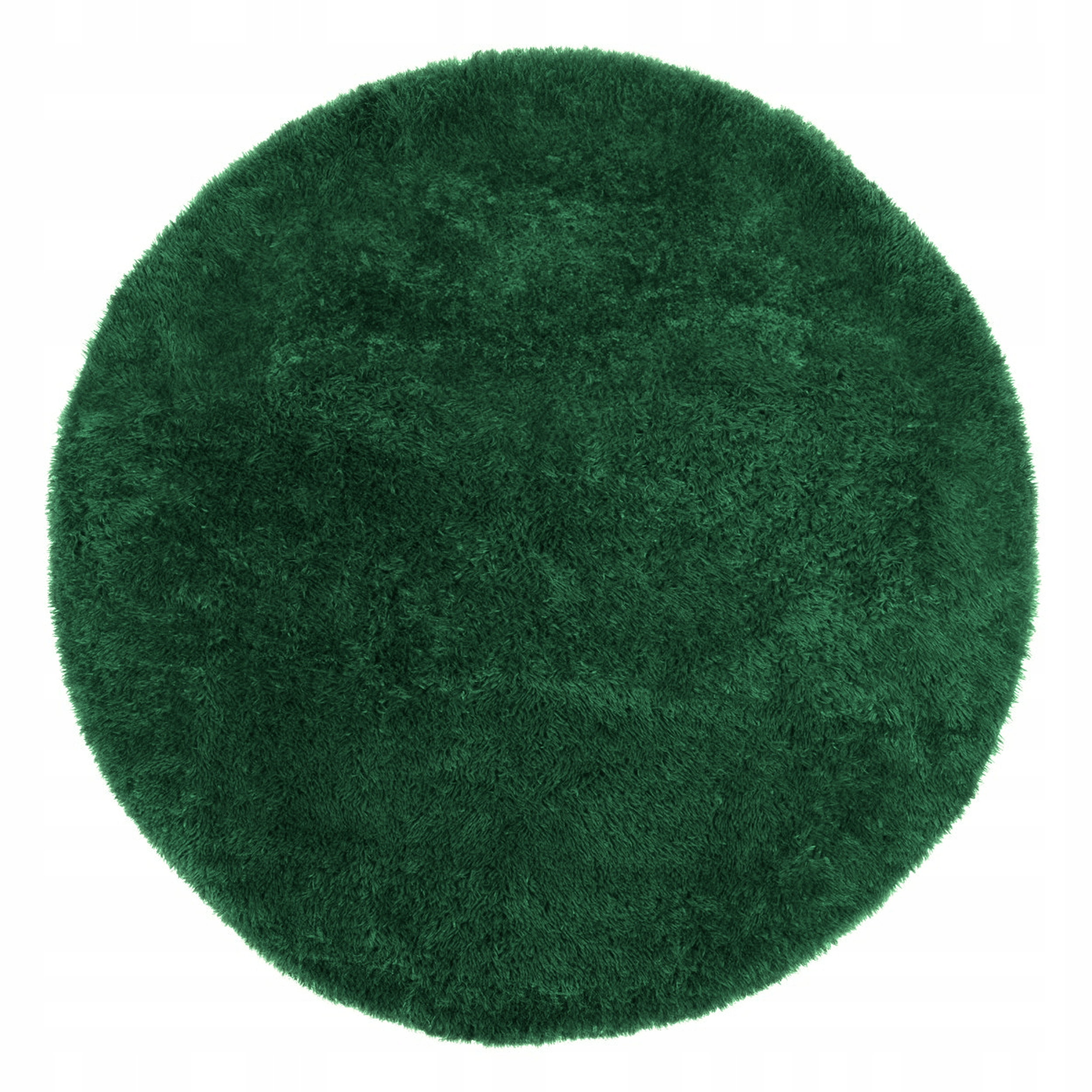Koberec Shaggy 160 CM Zelený, Módní, Kožešinový, Kulatý, Měkký, Plyšový, Zeleň