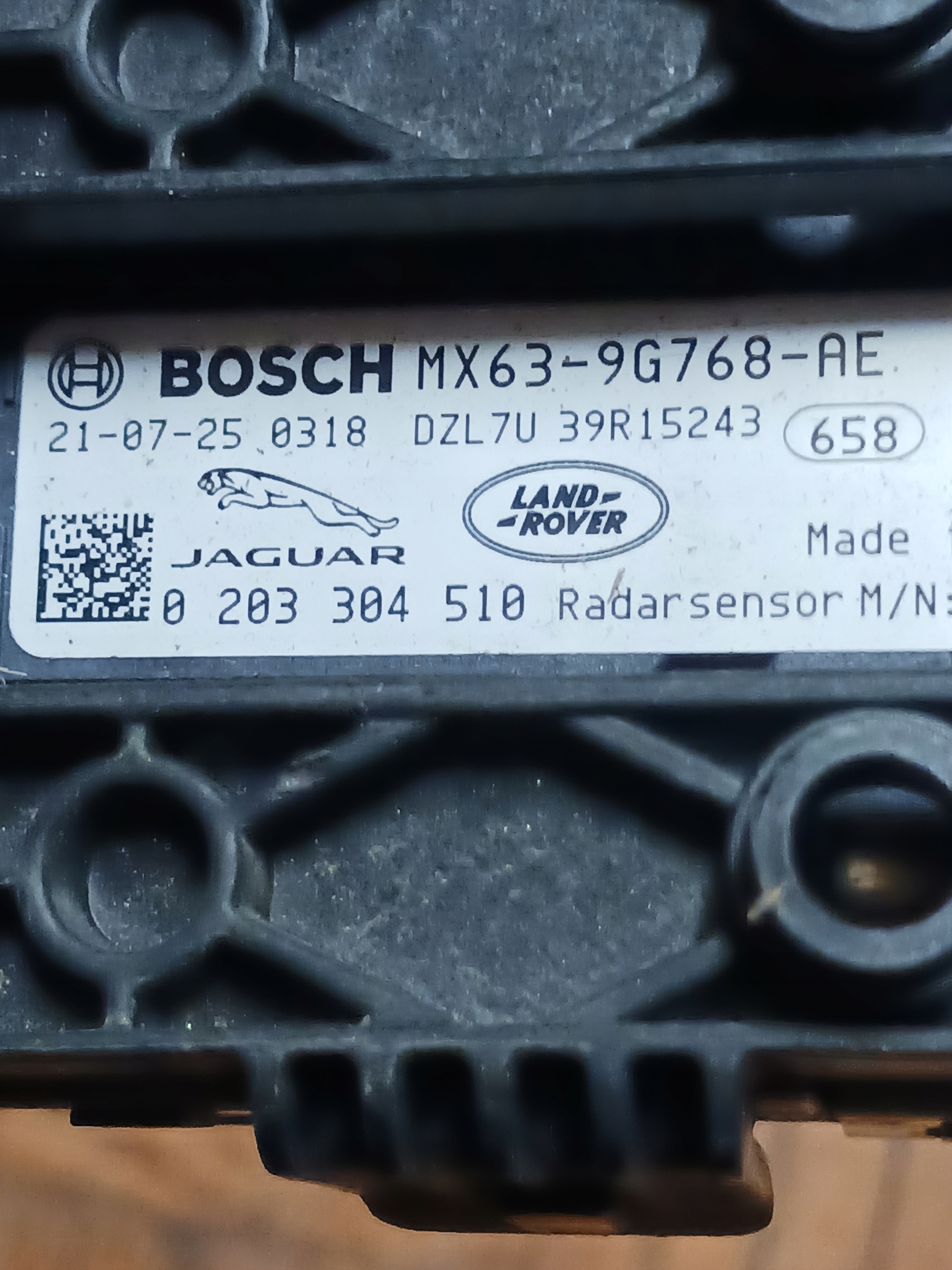 JAGUAR F-PACE X761 LIFT SENSOR RADAR ACC DISTRONIC