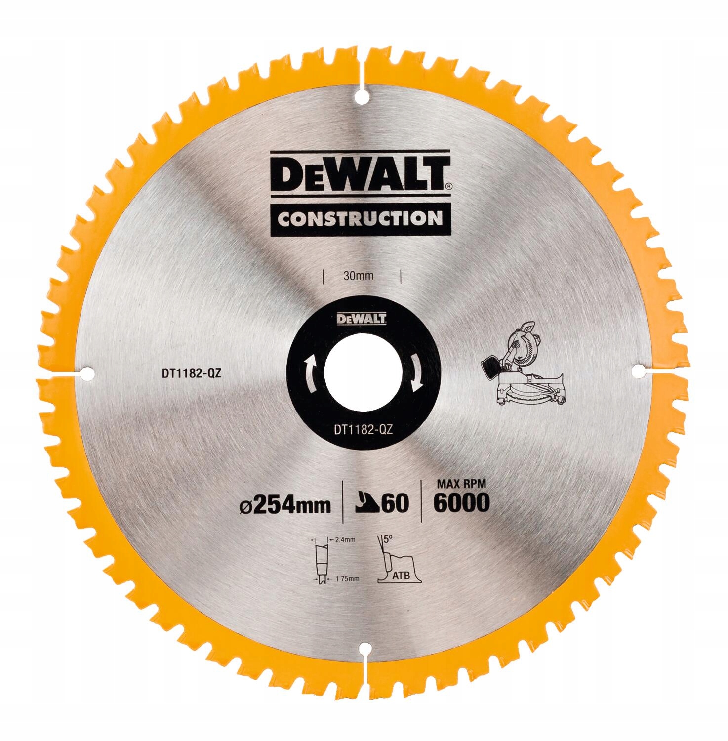 Dewalt Pila Kotoučová 254x30mmx60z